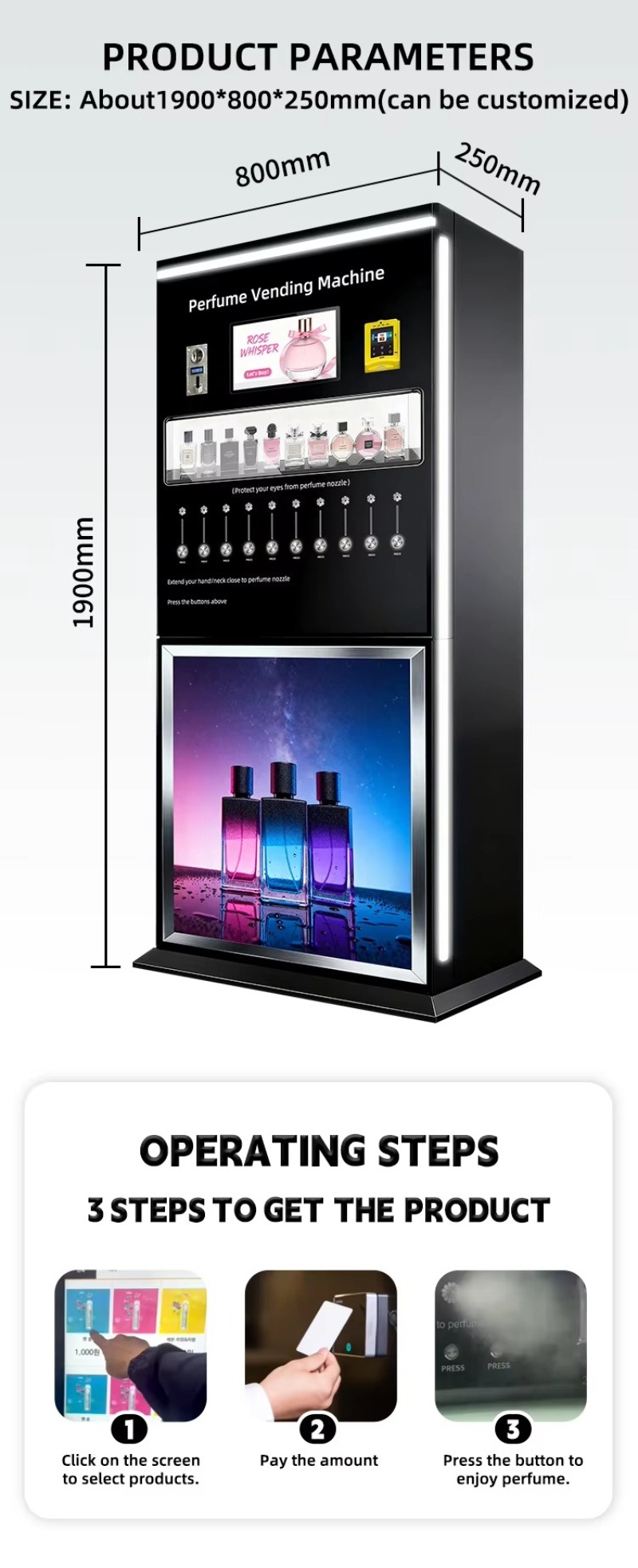 Mesin Ritel Parfum Pintar, Sta - Perfume Fragrance Sale ulasan dan harga